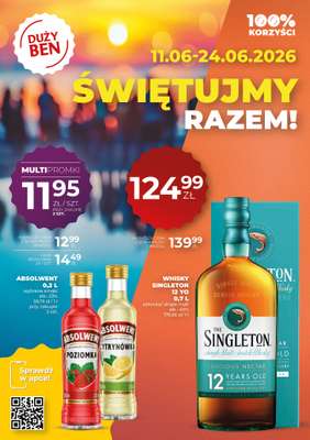 Duży Ben - gazetka promocyjna Gazetka alkoholowa od czwartku 11.06 do środy 24.06