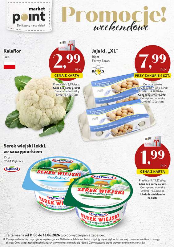 Market Point - gazetka promocyjna Ulotka weekendowa od czwartku 11.06 do soboty 13.06