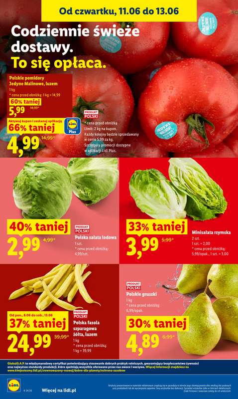 Lidl - gazetka promocyjna Oferta od czwartku od czwartku 11.06 do soboty 13.06 - strona 46