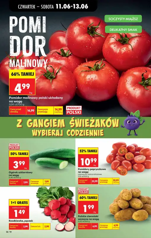 Biedronka - gazetka promocyjna Od czwartku, Z ladą tradycyjną od czwartku 11.06 do środy 17.06 - strona 18
