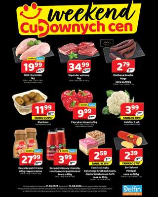 Delfin - gazetka promocyjna Weekend cudownych cen od czwartku 11.06 do niedzieli 14.06