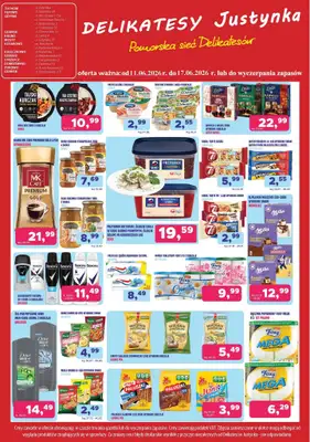 Delikatesy Justynka - gazetka promocyjna Gazetka od czwartku 11.06 do środy 17.06 - strona 3