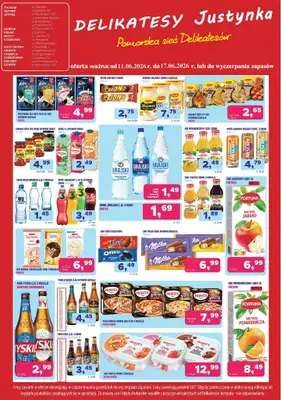 Delikatesy Justynka - gazetka promocyjna Gazetka od czwartku 11.06 do środy 17.06 - strona 4