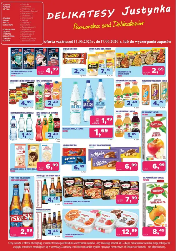 Delikatesy Justynka - gazetka promocyjna Gazetka od czwartku 11.06 do środy 17.06 - strona 4