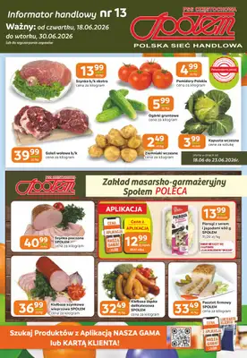 Społem Częstochowa - gazetka promocyjna Gazetka od czwartku 18.06 do wtorku 30.06