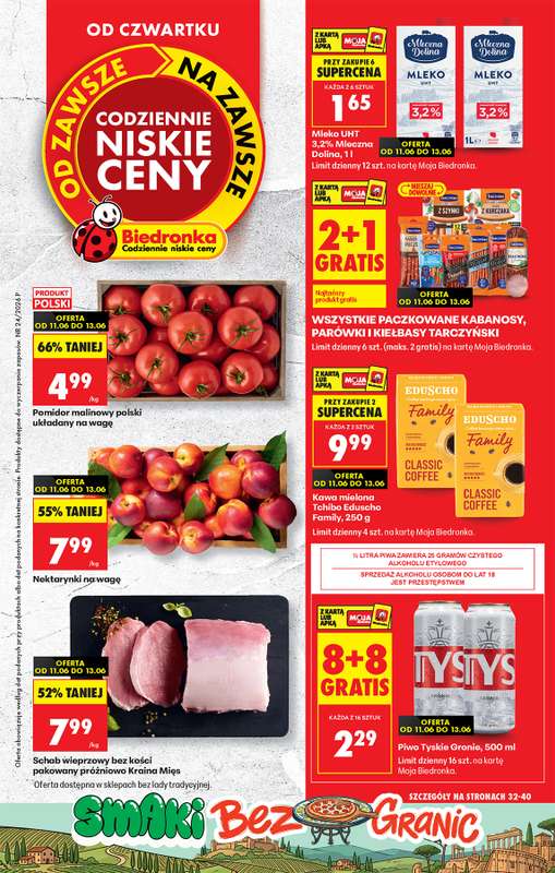 Biedronka - gazetka promocyjna Od czwartku od czwartku 11.06 do środy 17.06