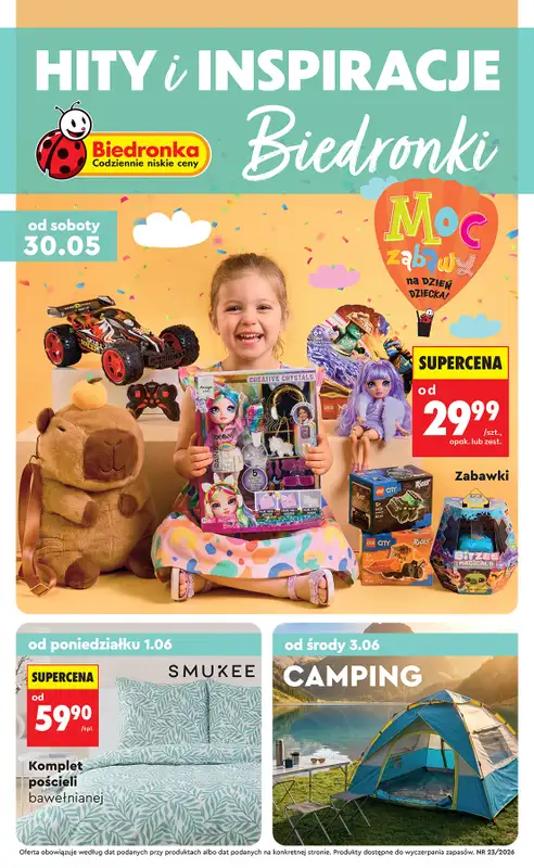 Biedronka - gazetka promocyjna Hity i inspiracje, od 30.05  