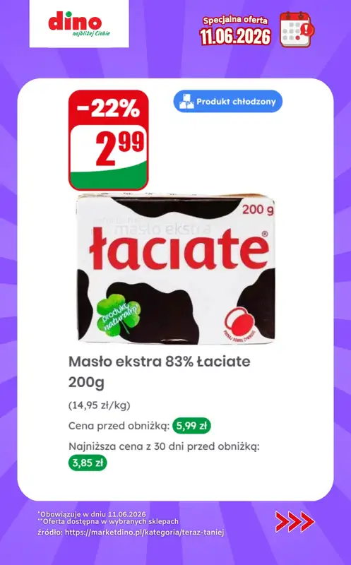 Dino - gazetka promocyjna Specjalna oferta na 11.06.2026 - promocje spoza gazetki od czwartku 11.06 do czwartku 11.06 - strona 2