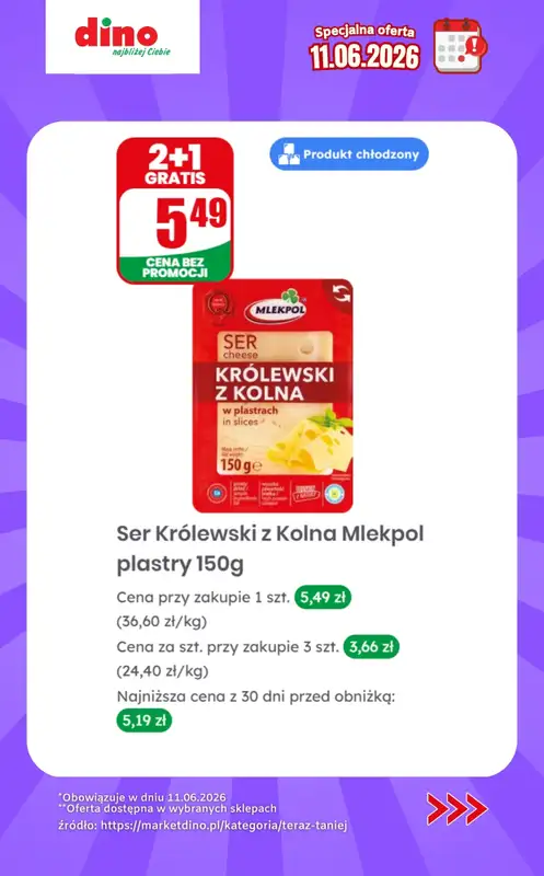 Dino - gazetka promocyjna Specjalna oferta na 11.06.2026 - promocje spoza gazetki od czwartku 11.06 do czwartku 11.06 - strona 9