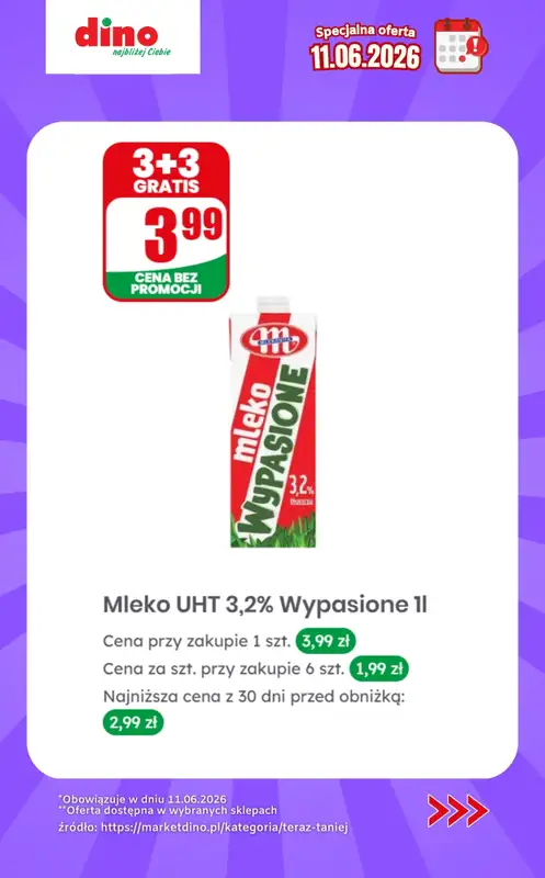 Dino - gazetka promocyjna Specjalna oferta na 11.06.2026 - promocje spoza gazetki od czwartku 11.06 do czwartku 11.06 - strona 4
