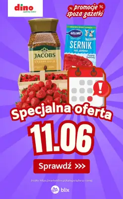 Dino - gazetka promocyjna Specjalna oferta na 11.06.2026 - promocje spoza gazetki od czwartku 11.06 do czwartku 11.06