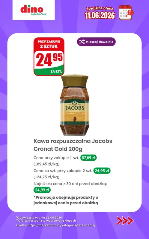 Dino - gazetka promocyjna Specjalna oferta na 11.06.2026 - promocje spoza gazetki od czwartku 11.06 do czwartku 11.06 - strona 6