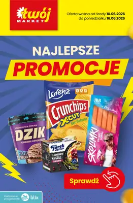 Twój Market - gazetka promocyjna Najlepsze promocje! od czwartku 11.06 do wtorku 16.06