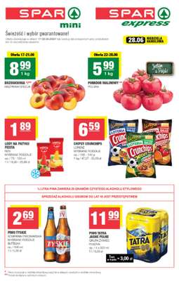 SPAR - gazetka promocyjna Gazetka Spar Mini od środy 17.06 do niedzieli 28.06