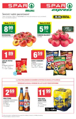 SPAR - gazetka promocyjna Gazetka Spar Mini od środy 17.06 do niedzieli 28.06