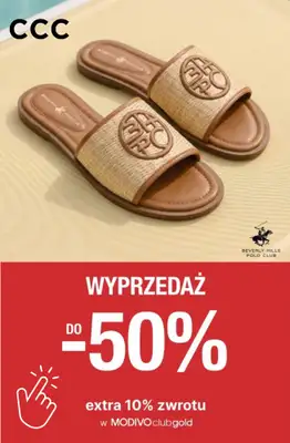 CCC - gazetka promocyjna Do -50% na wyprzedaży od czwartku 11.06 do piątku 31.07