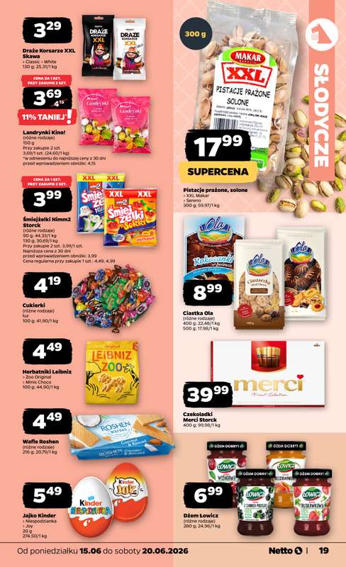 Netto - gazetka promocyjna Gazetka Spożywcza od poniedziałku 15.06 do soboty 20.06 - strona 19