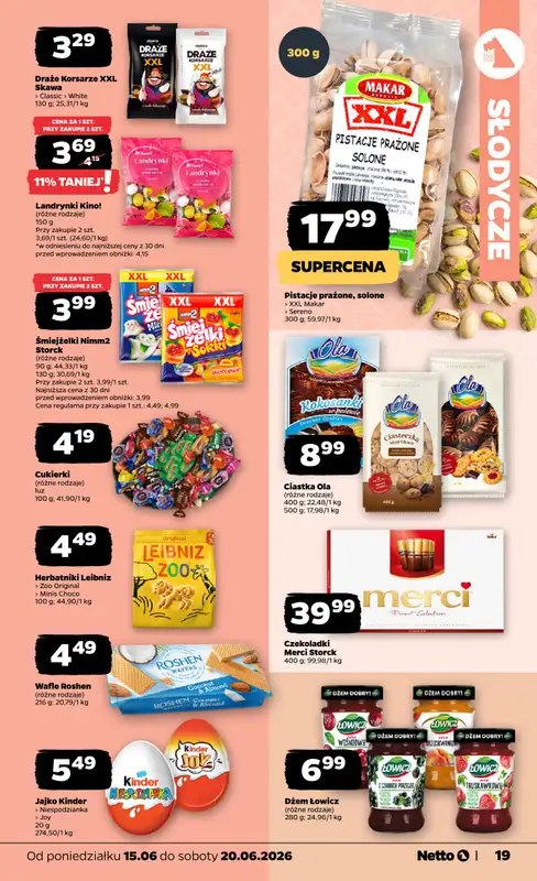 Netto - gazetka promocyjna Gazetka Spożywcza od poniedziałku 15.06 do soboty 20.06 - strona 19