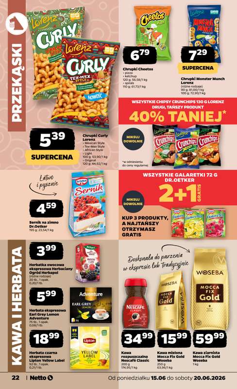Netto - gazetka promocyjna Gazetka Spożywcza od poniedziałku 15.06 do soboty 20.06 - strona 22