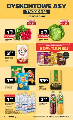 Netto - gazetka promocyjna Gazetka Spożywcza od poniedziałku 15.06 do soboty 20.06 - strona 2
