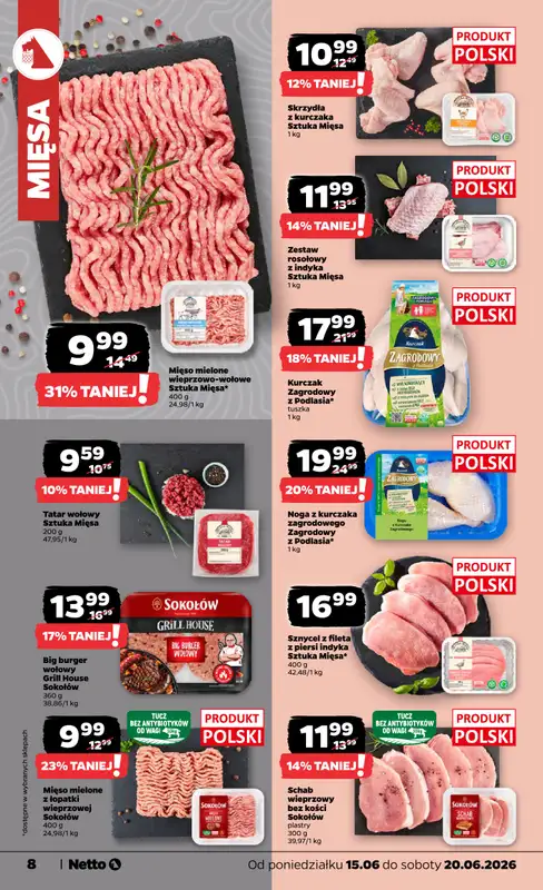 Netto - gazetka promocyjna Gazetka Spożywcza od poniedziałku 15.06 do soboty 20.06 - strona 8