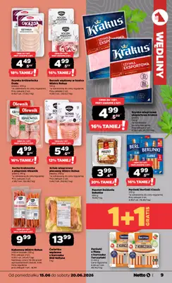 Netto - gazetka promocyjna Gazetka Spożywcza od poniedziałku 15.06 do soboty 20.06 - strona 9