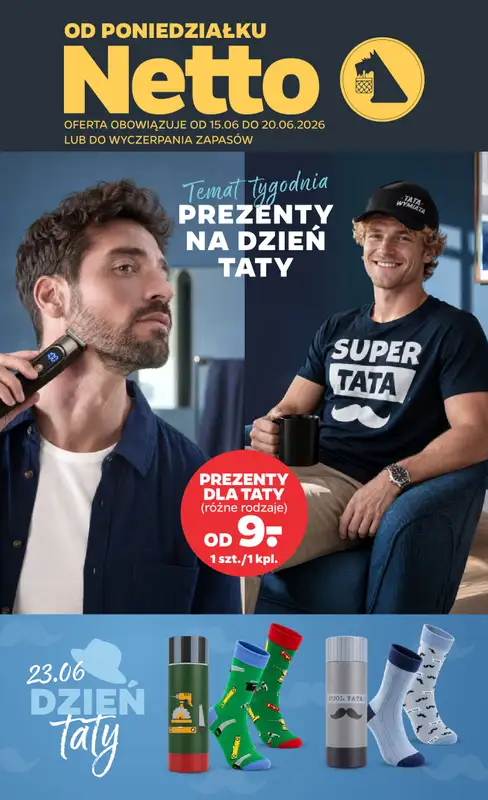 Netto - gazetka promocyjna Inspiracje tygodnia Prezenty na Dzień Taty  