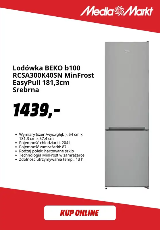 Media Markt - gazetka promocyjna -40% na drugi, tańszy produkt Beko w zestawie od czwartku 11.06 do wtorku 30.06 - strona 7