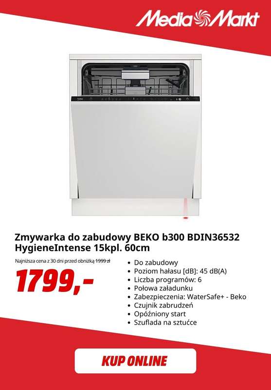 Media Markt - gazetka promocyjna -40% na drugi, tańszy produkt Beko w zestawie od czwartku 11.06 do wtorku 30.06 - strona 6
