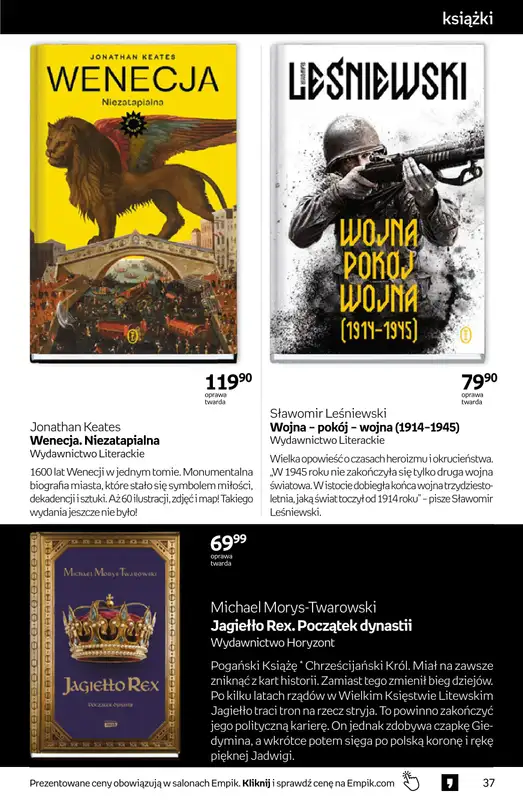 Empik - gazetka promocyjna Tom kultury: książki od środy 03.06 do wtorku 16.06 - strona 37