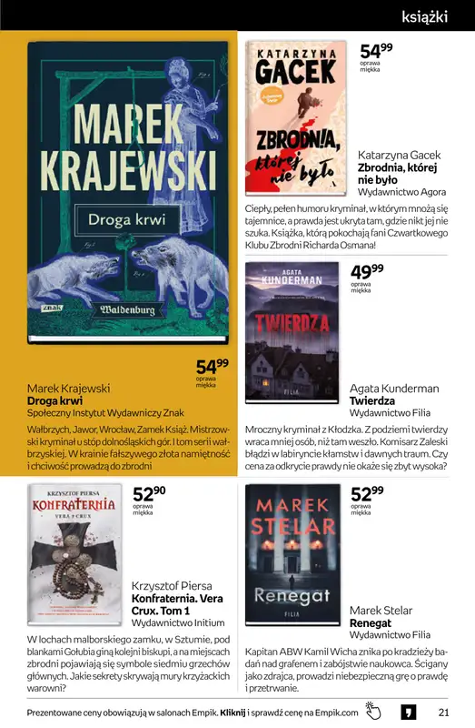 Empik - gazetka promocyjna Tom kultury: książki od środy 03.06 do wtorku 16.06 - strona 21