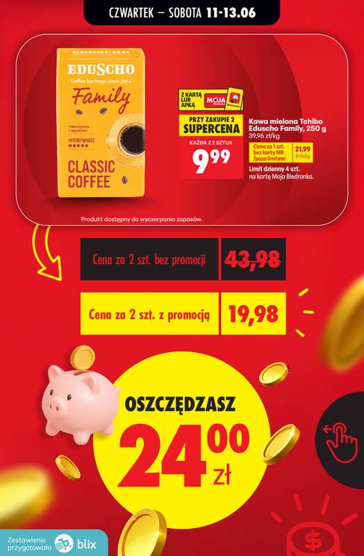 Biedronka - gazetka promocyjna Przeliczamy promocje! od czwartku 11.06 do soboty 13.06