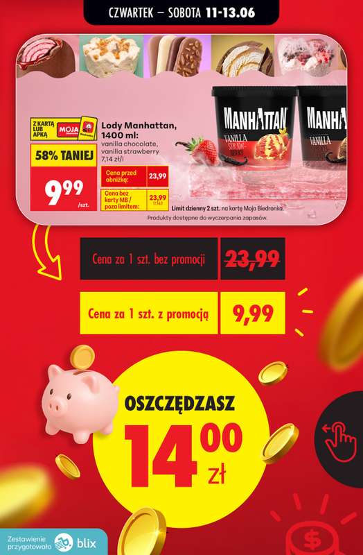 Biedronka - gazetka promocyjna Przeliczamy promocje! od czwartku 11.06 do soboty 13.06 - strona 6