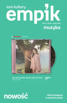 Empik - gazetka promocyjna Tom kultury: muzyka od środy 03.06 do wtorku 16.06
