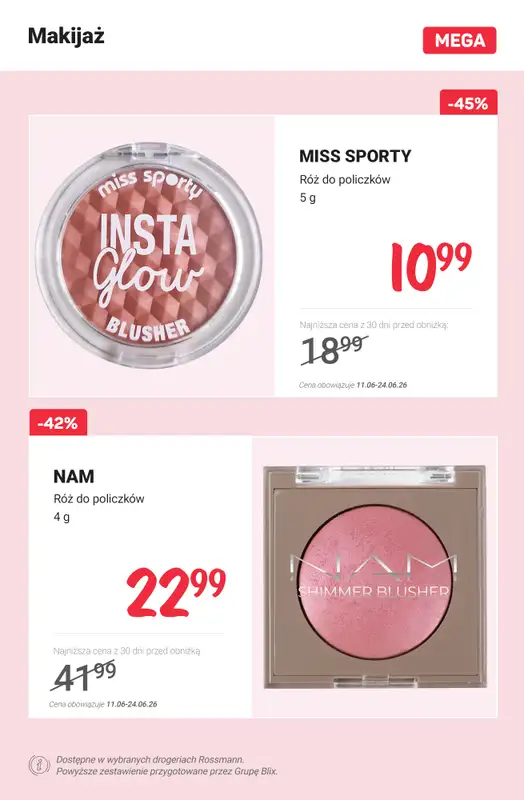Rossmann - gazetka promocyjna Nowe MEGA promocje nawet do -51% od czwartku 11.06 do środy 17.06 - strona 4