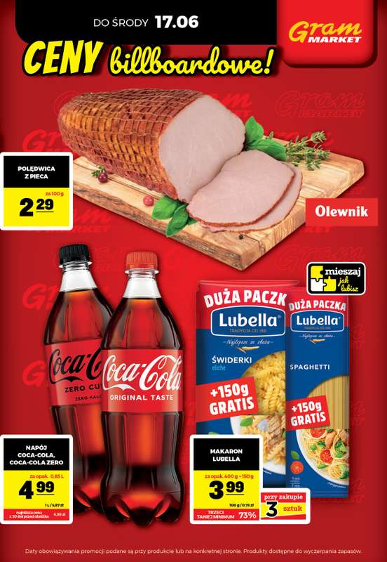 Gram Market - gazetka promocyjna Cały tydzień niskie ceny od piątku 12.06 do środy 17.06 - strona 3