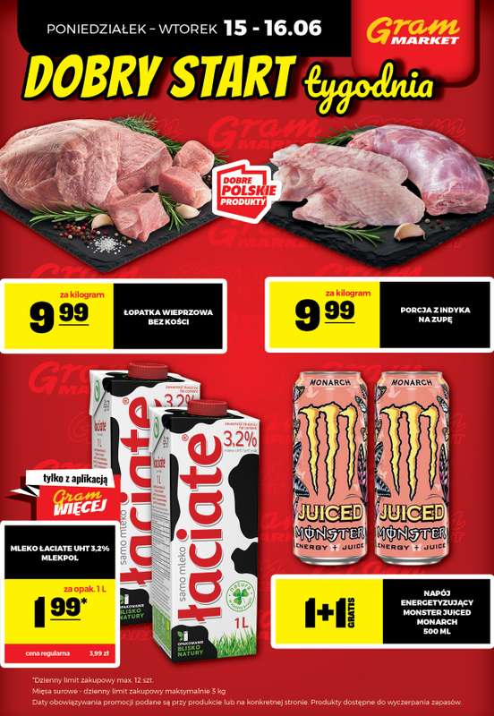 Gram Market - gazetka promocyjna Cały tydzień niskie ceny od piątku 12.06 do środy 17.06 - strona 4