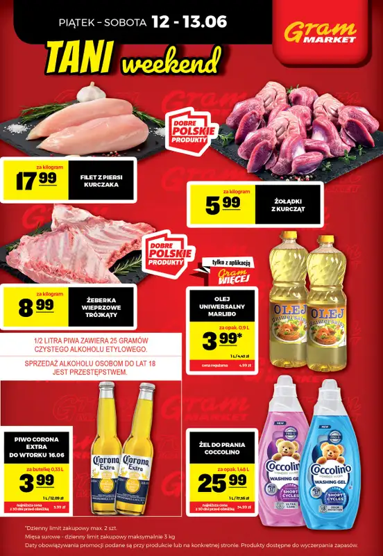 Gram Market - gazetka promocyjna Cały tydzień niskie ceny od piątku 12.06 do środy 17.06 - strona 2