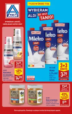 Aldi - gazetka promocyjna Najlepsze oferty na środę w Aldi! od środy 17.06 do środy 17.06