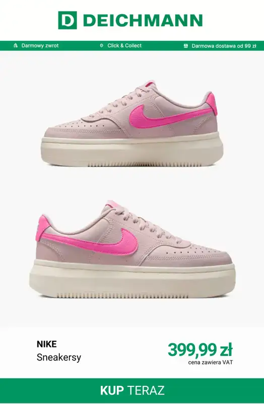 Deichmann - gazetka promocyjna Sneakersy Nike dla niej od piątku 12.06  - strona 3