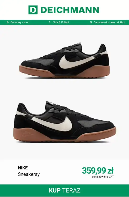 Deichmann - gazetka promocyjna Sneakersy Nike dla niej od piątku 12.06  - strona 5
