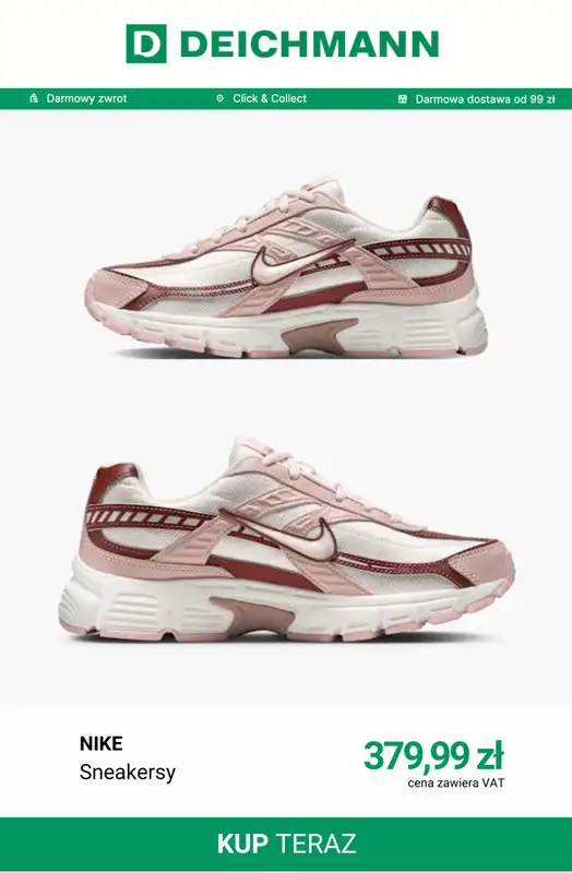 Deichmann - gazetka promocyjna Sneakersy Nike dla niej od piątku 12.06  - strona 4