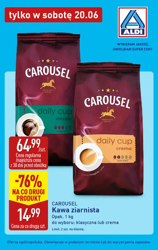 Aldi - gazetka promocyjna Najlepsze oferty na sobotę w Aldi! od soboty 20.06 do soboty 20.06 - strona 4