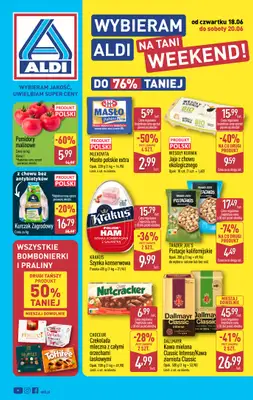 Aldi - gazetka promocyjna Weekend super cen w Aldi! od czwartku 18.06 do soboty 20.06