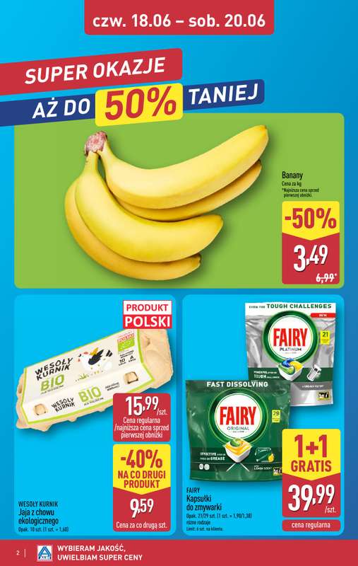 Aldi - gazetka promocyjna Weekend super cen w Aldi! od czwartku 18.06 do soboty 20.06 - strona 2