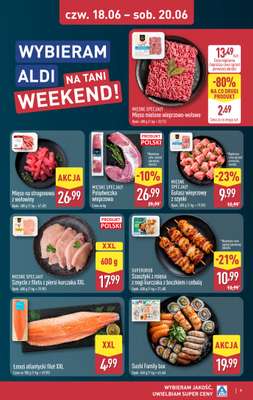 Aldi - gazetka promocyjna Weekend super cen w Aldi! od czwartku 18.06 do soboty 20.06 - strona 9