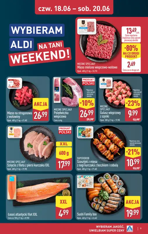 Aldi - gazetka promocyjna Weekend super cen w Aldi! od czwartku 18.06 do soboty 20.06 - strona 9