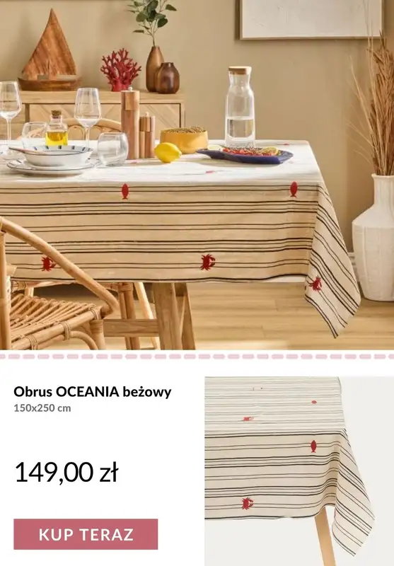 Homla - gazetka promocyjna Tekstylia do jadalni od piątku 12.06  - strona 4