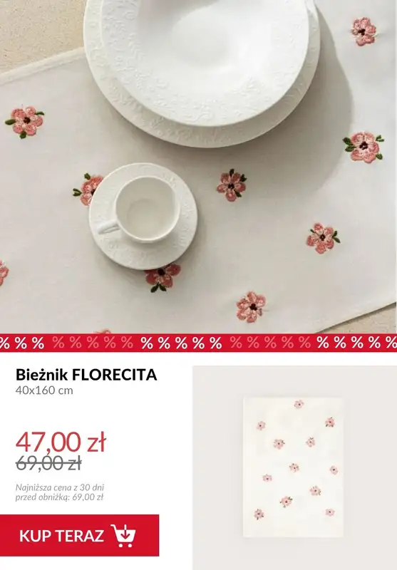 Homla - gazetka promocyjna Tekstylia do jadalni od piątku 12.06  - strona 7