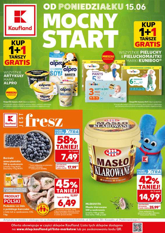 Kaufland - gazetka promocyjna Mocny Start od poniedziałku 15.06 do środy 17.06